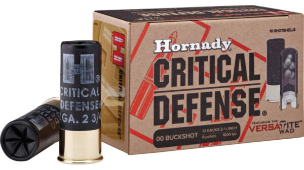 opplanet hornady critical defense shotgun buckshot 12 gauge 00 size 8 pellets 2 75in 10 rounds box 86240 main