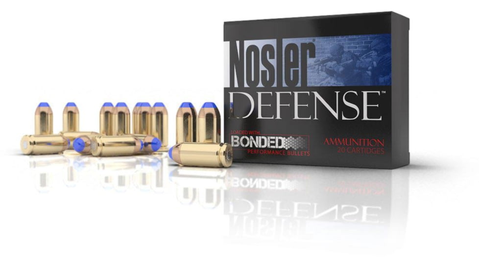 opplanet nosler defense handgun 10mm 200gr jhp brass centerfire shotgun ammunition 20 rounds 39156 main 2