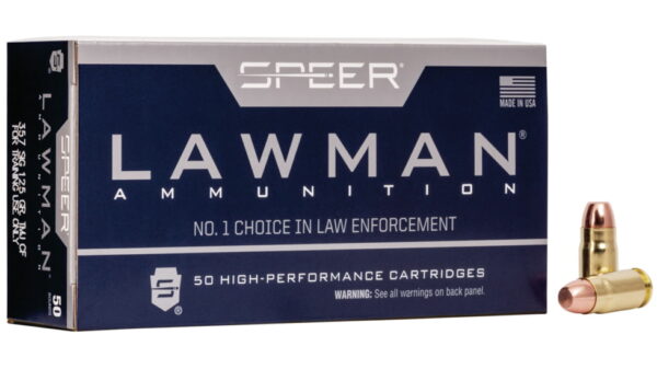 opplanet speer lawman handgun cleanfire training pistol ammo 357 sig total metal jacket 125 grain 50 rounds 54232 main
