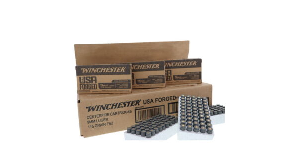 opplanet winchester usa handgun ammo 9mm luger full metal jacket 115 grain 50 rounds win9sv