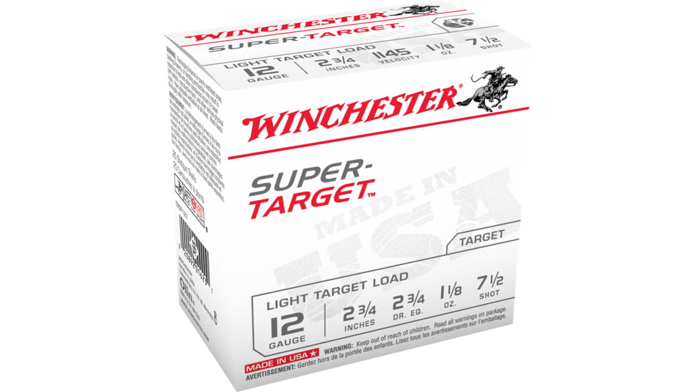 opplanet winchester usa shotshell 12 gauge 1 1 8 oz 2 75in centerfire shotgun ammo 25 rounds trgt127 main