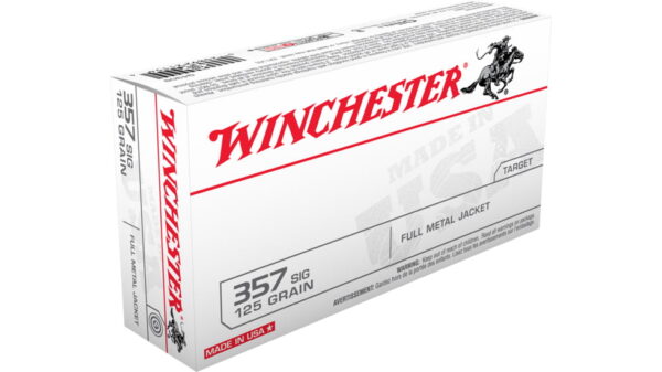 opplanet winchester winchester 357 sig 125 grain full metal jacket centerfire pistol ammo 50 rounds q4309 main